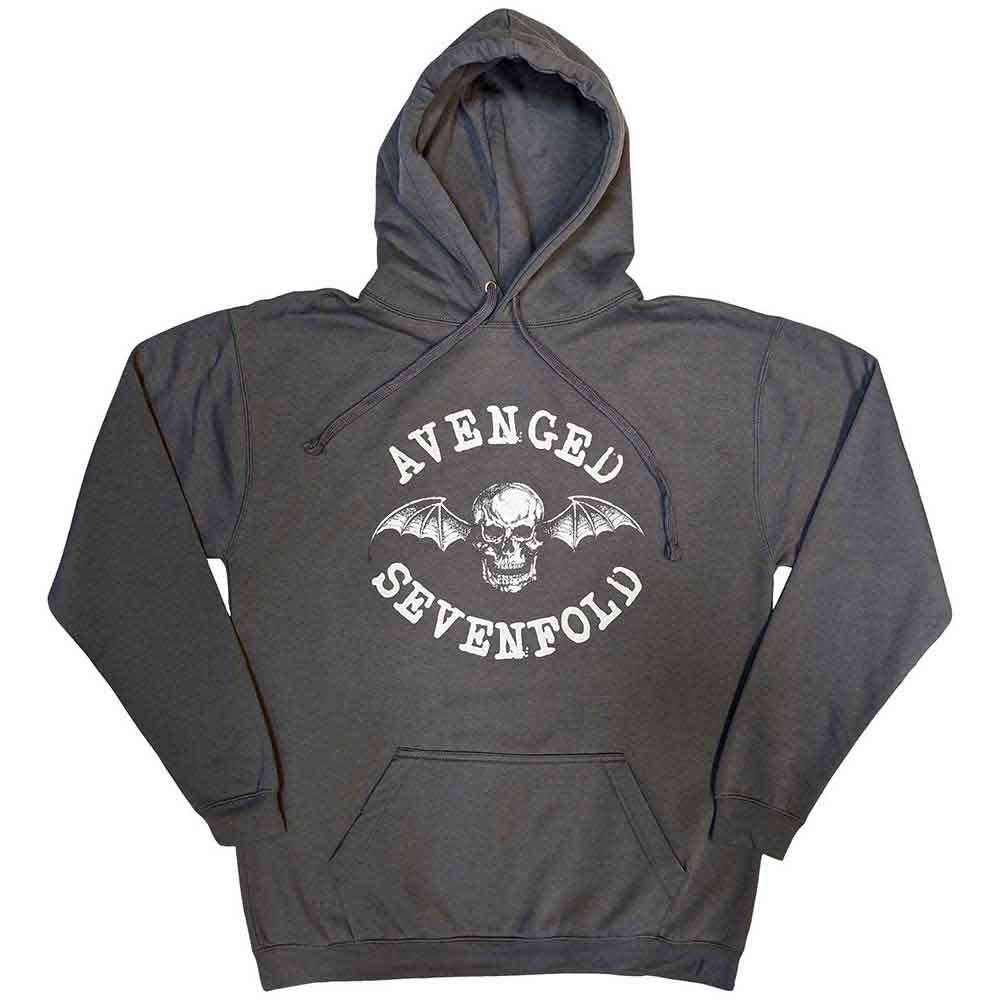 Hoodie - Avenged Sevenfold Logo Charcoal Grey