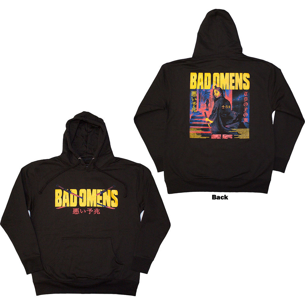 Hoodie - Bad Omens Samurai Woman Black