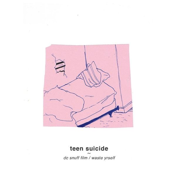 Teen Suicide - dc snuff film / waste yrself (Pink Vinyl LP)