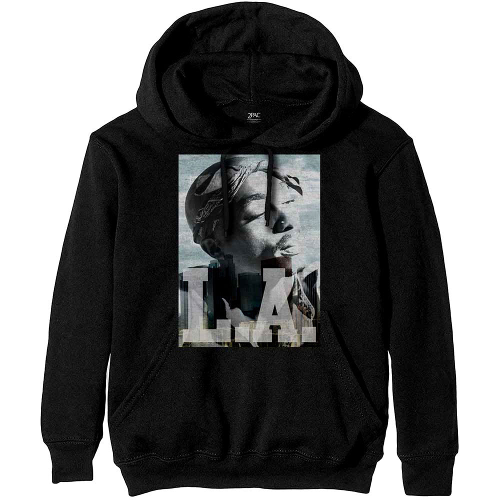 Hoodie - Tupac LA Skyline Black