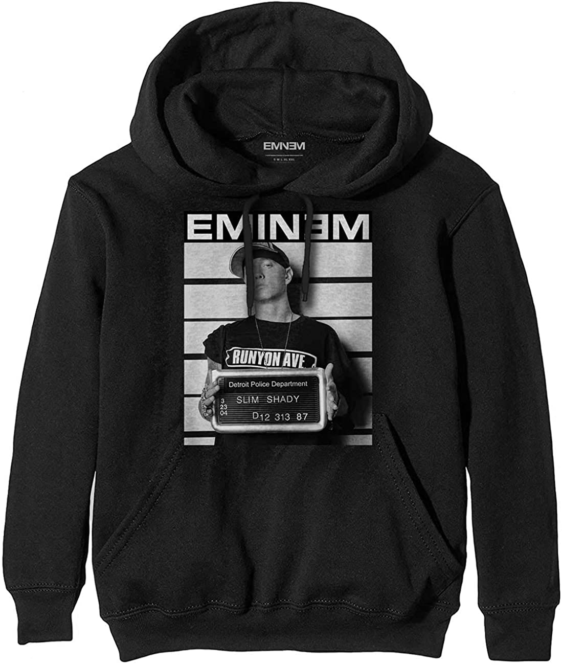 Hoodie - Eminem Slim Shady Mug shot Black