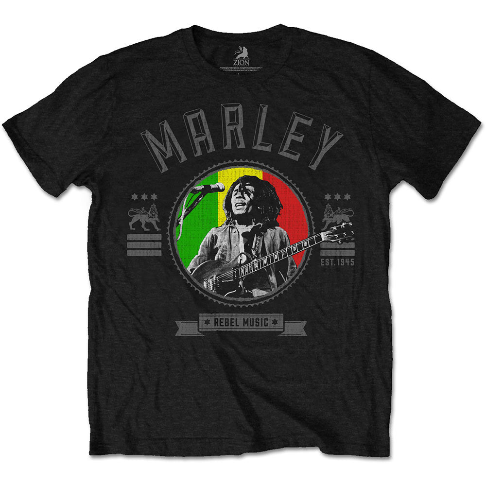 T-Shirt - Bob Marley, Rebel Music Seal