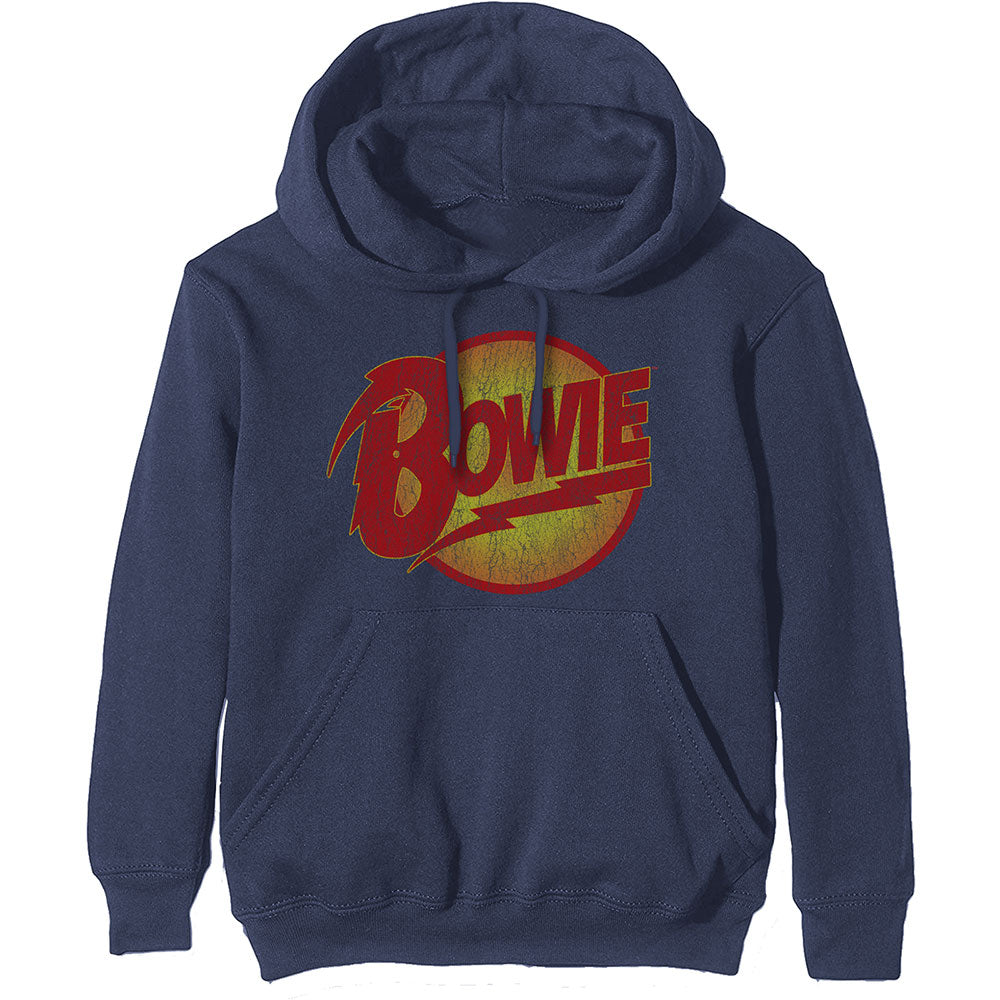 Hoodie - David Bowie Diamond Dogs Logo Blue