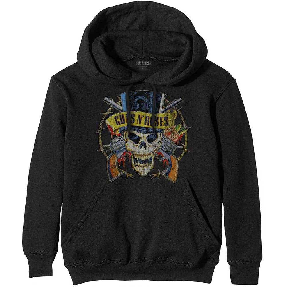 Hoodie - Guns N Roses Top Hat Black