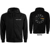 Hoodie - Pink Floyd Circle Logo Zippered Black