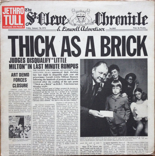 Jethro Tull - Thick as a Brick (Vinyl 2LP)