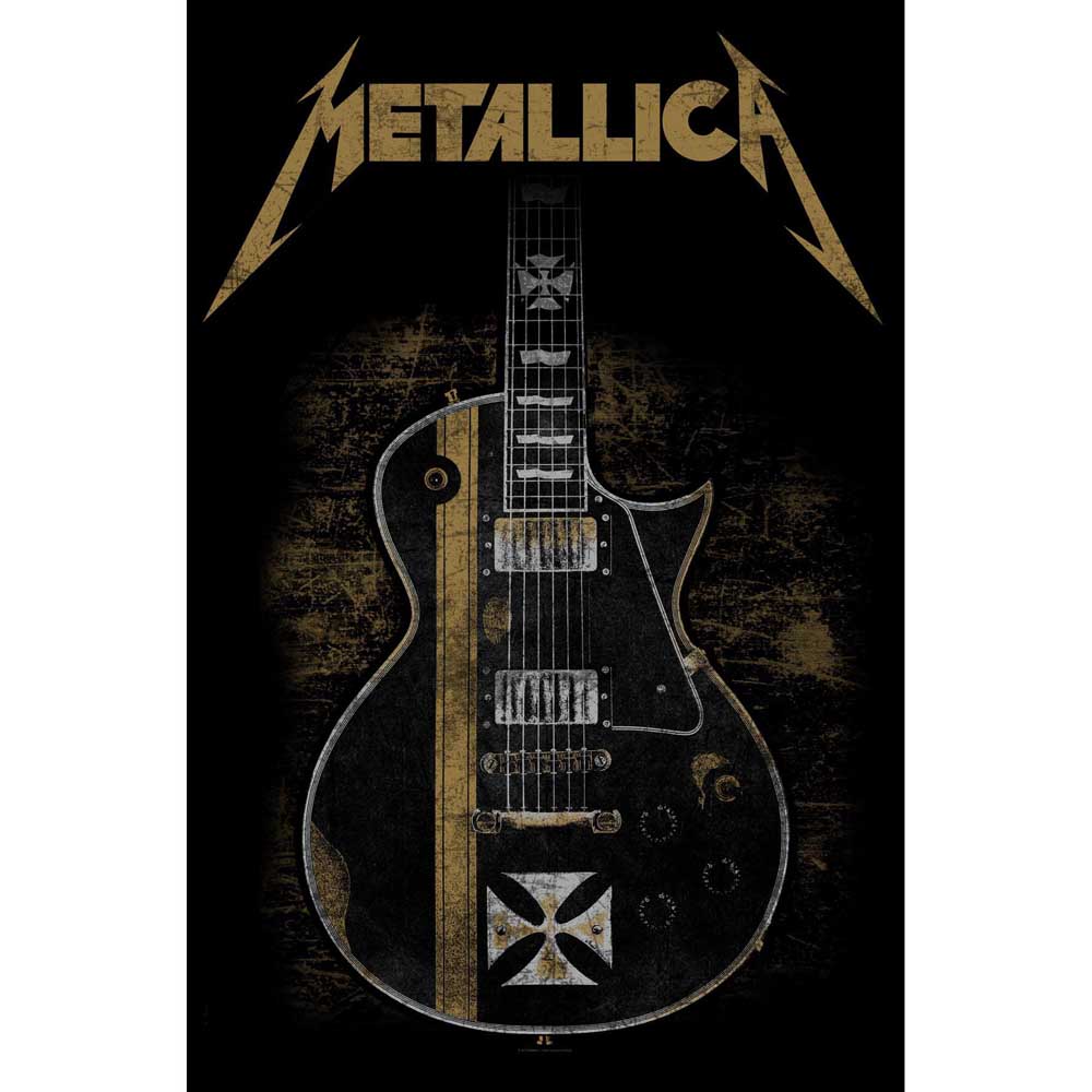 METALLICA TEXTILE POSTER: HETFIELD GUITAR