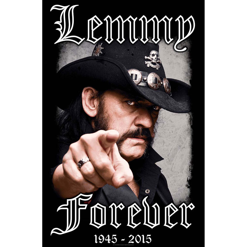 MOTORHEAD TEXTILE POSTER: LEMMY, FOREVER