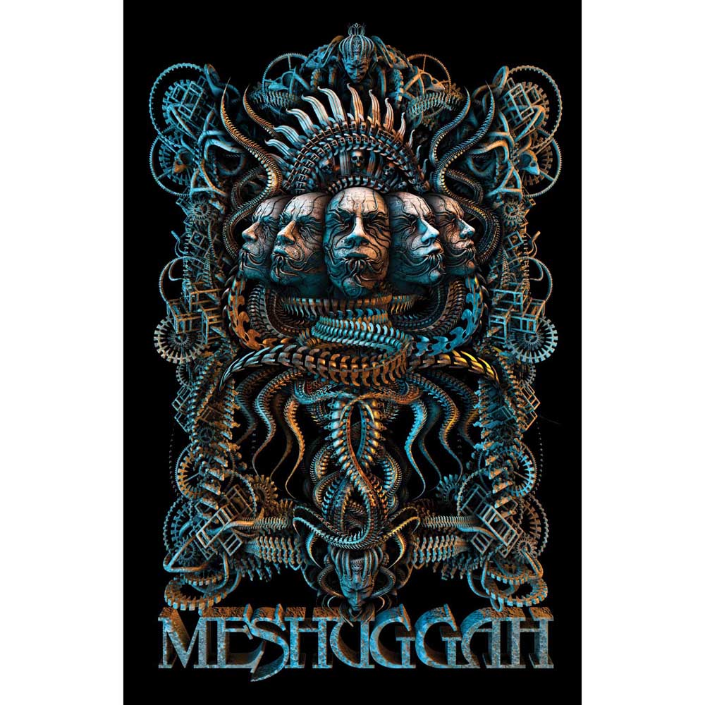 MESHUGGAH TEXTILE POSTER: 5 FACES