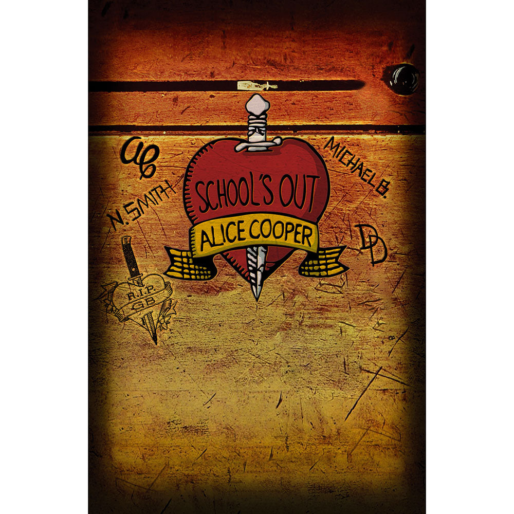 ALICE COOPER TEXTILE POSTER: SCHOOLS OUT