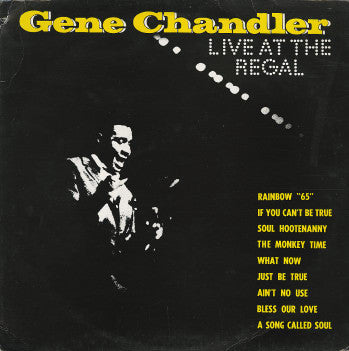 Gene Chandler - Live On Stage In '65  (Vinyl LP Record)